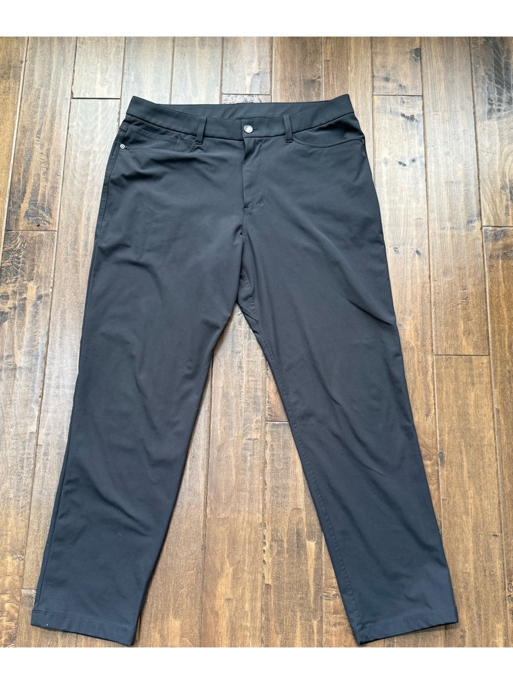 Lululemon ABC 5-Pocket Pant Black Tech Stretch Size 34